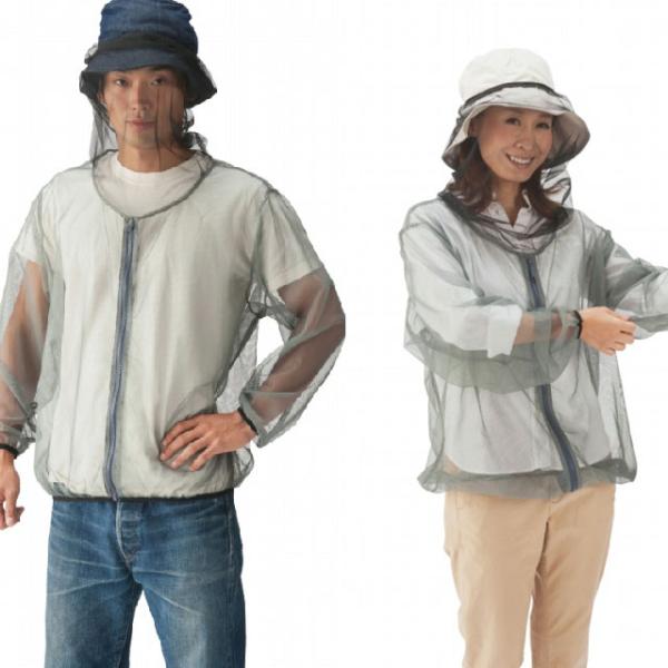 虫除けネット パーカー メッシュ 顔 作業用 上着 虫除け 農作業着 ガーデニング アウトドア VA...