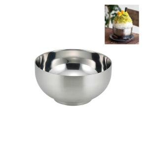 2重構造で温度をキープ ダブルボウル L ( プレゼント ステンレス 食器