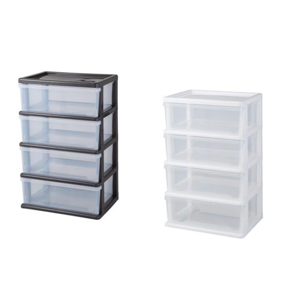 衣装ケース 引き出し 収納チェスト 4段 収納ケース 収納ボックス 幅54cm 奥行40cm 高さ8...