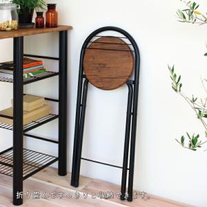 座面高さ58cm キッチンチェアに 折りたたみ...の詳細画像1