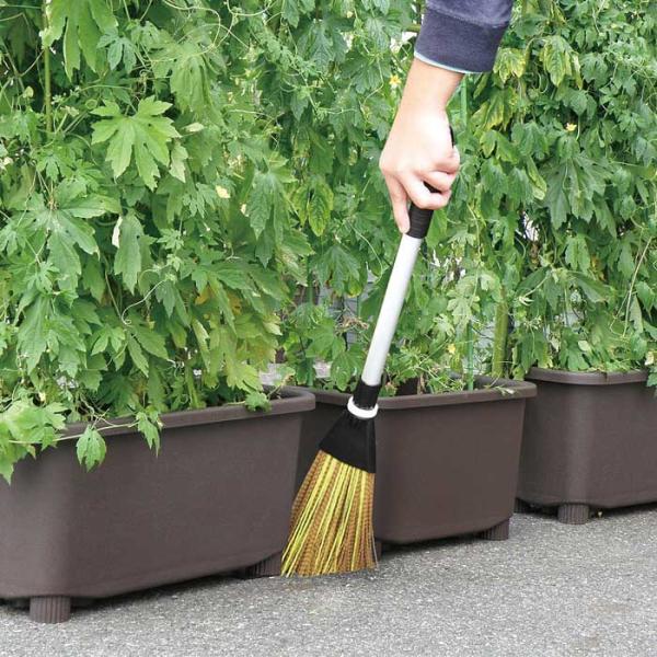 ほうき 大掃除 グッズ 玄関 おしゃれ 掃除 掃除道具 61cm 玄関用ほうき ガーデニング 庭 隙...