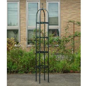 日本製 アイアン オベリスク スフィア スリム ジンク 1.0m トピアリー