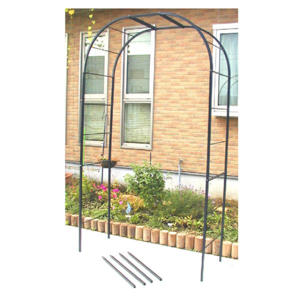 バラアーチ ガーデンアーチ フラワーアーチ バラ アーチ 幅130x奥行52x高さ210cm 薔薇ア...