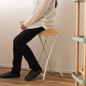 座面高さ60cm キッチンチェアに。 折りたた...の詳細画像2