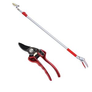 高枝切りバサミ園芸3点セット3段伸縮式高枝切鋏＆ショート刈込鋏&剪定