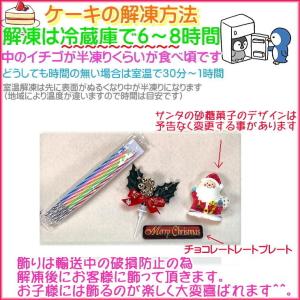 クリスマスケーキ 5号 生クリーム リース 2...の詳細画像4