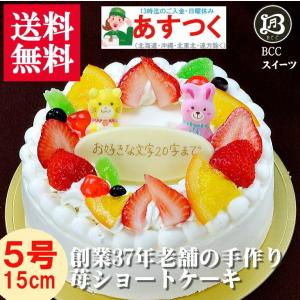 ケーキ 誕生日ケーキ 5号 リース P動物2匹 生クリーム ケーキ / バースデーケーキ 人気  手作り 子供 送料無料 1歳 あすつく 結婚記念日 インスタ映え｜b-c-c