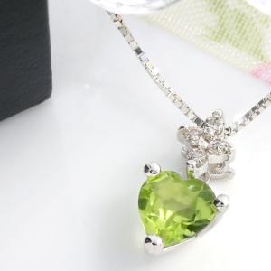 大粒ペリドット ネックレス レディース K10イエローゴールド 8月