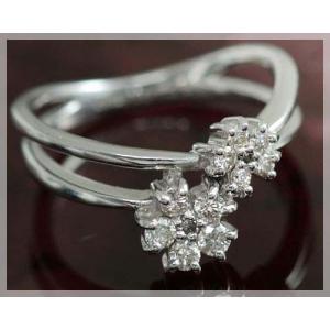 ピンキーリング 18k ダイヤモンド 0.10ct レディース リング 指輪