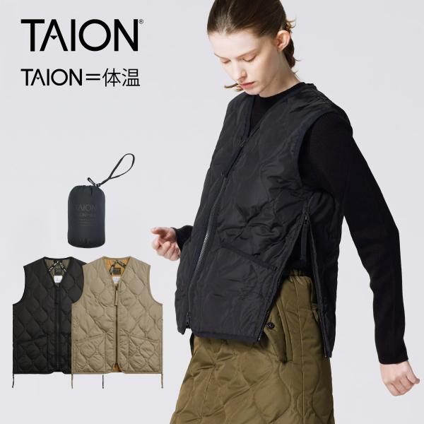[C] 【クーポン利用で10%OFF】 タイオン TAION ダウン ダウンベスト インナーダウン ...