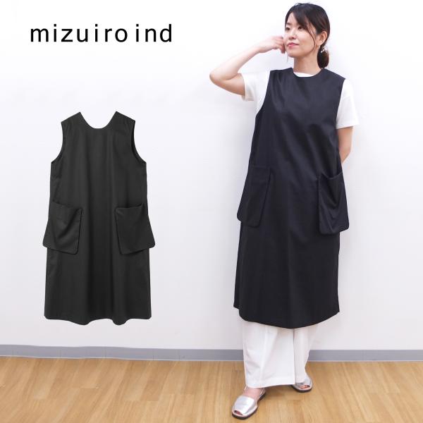 [B] 【SALE・セール】 ミズイロインド mizuiro ind ワンピース ノースリーブ ジャ...