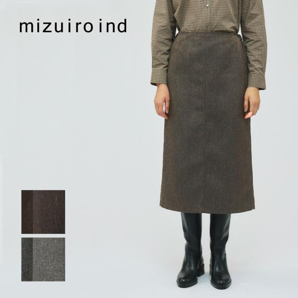 [B] 【SALE・セール】 ミズイロインド mizuiro ind スカート ひざ丈スカート MA...