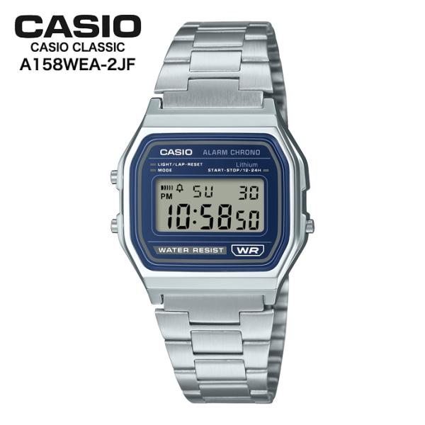 CASIO A158WEA-2JF CASIO CLASSIC カシオクラシック メタルバンド シル...