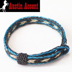 AUSTIN ACCENT[オースティン アクセント] ホースヘアー ブレスレットHOSE HAIR BRACELETアメリカ製 ターコイズ/ブラック/ホワイト　送料無料｜b-e-shop