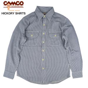 カムコ CAMCO ヒッコリーストライプ ワークシャツ HICKORY L/S SHIRT｜b-e-shop