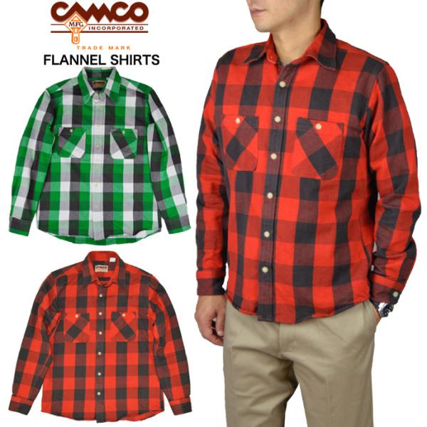 カムコ CAMCO ネルシャツ ヘビーウェイト フランネルシャツ  FLANNEL SHIRTS チ...