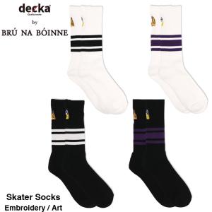 decka Quality socks BRU NA BOINNE デカ ブルーナボイン スケーターソックス Embroidery-Art パイルソックス メンズ｜b-e-shop