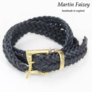 マーティン フェイジー クイックリリース メッシュ ベルト Martin Faizey 1.25inch Quick Release Mesh Belt   BLACK/BRASS ブラック MADE IN ENGLAND｜b-e-shop