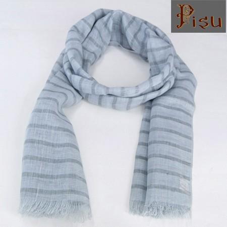 Pisu ピス ストライプ リネンスカーフ  リネンストール STRIPE LINEN SCARF ...
