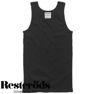 レステロッズ RESTERODS ORIGINAL RIB TANK TOP オリジナル リブタンクトップ ブラック BLACK｜b-e-shop