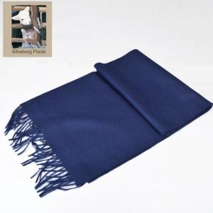 Silkeborg Uldspinderi シルケボー ベビーアルパカ スカーフ ベビーアルパカ マフラー SCARF NAVY ネイビー｜b-e-shop