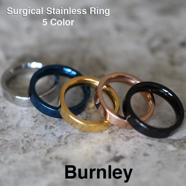 ステンレス リング 指輪 サージカルステン 平打ちリング リング レディース メンズ　ペアリングに