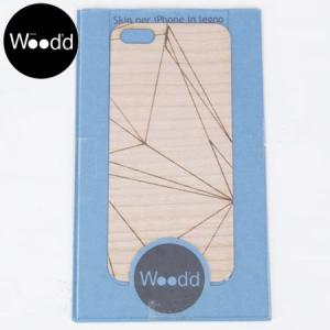 Wood'd ウッド アイフォーン カバースキンシール iPhone skins 5&5S ウッド 天然木  iPhone5/5s対応 Prism pattern REALWOOD｜b-e-shop