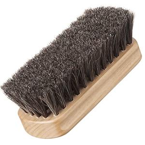 靴磨き ブラシ天然 馬毛 100% レザー用 革靴用 ハンディーホース