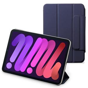 エレコム iPad mini6 第6世代 (2021年) ケース マグネット吸着 オートスリープ/オートウェイク 三つ折りスタンド 軽量 スリム