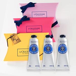 ロクシタン シア ハンドクリーム セルフラッピングギフトセット ×3本 ラッピング用BOX付き