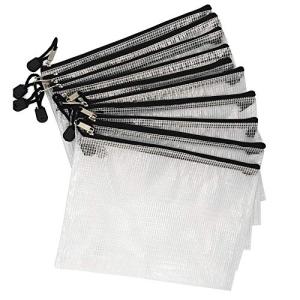 ジッパー式ファイル袋 ファイルケース メッシュドキュメントバッグ 新聞 雑誌 現金 ジッパー ファイルバッグ 收納袋 クリアホルダー A5判 P