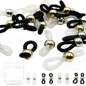 24ペア/セット 21x4.2mm マスクチェーン グラスチェーン メガネチェーン メガネ留め具 グラスコードパー