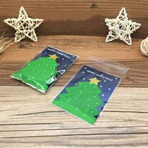 クリスマス ラッピング 袋 ギフトバッグ 100枚 7*10cm キャンディーバッグ かわいい ラッピングバッグ