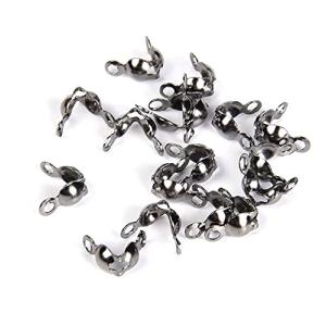 ボールチップ カシメ玉 付き 約8mm 玉約2mm ヒモ留め 約200組 ハンドメイド アクセサリー