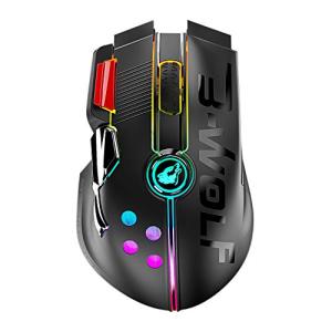 ゲーミングマウス ワイヤレス 無線/有線接続 プログラムボタン11個 RGB光学式  Pixart PMW3325ジョイスティック付き 高精12