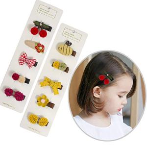 BIANHUAN ヘアクリップ 赤ちゃん ベビー ヘアピン ヘアアクセサリー キッズ かわいい 10点 セット 子供 前髪クリップ かみどめ お