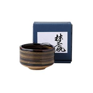 黒釉金彩 抹茶碗