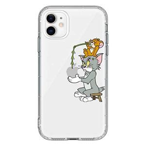 KAIFJ iPhone SE 第2世代 用 ケース トムとジェリー スマホケース 4.7インチ TPU クリア アイフォン SE2 用 Dri