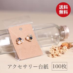 アクセサリー台紙 ヘッダー袋付き 100枚セット ディスプレイカード