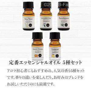 エッセンシャルオイル 人気5種セット 各10m...の詳細画像2