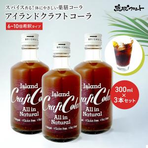 アイランド クラフトコーラ 無添加 300ml 3本セット 6倍〜10倍希釈 原液 コーラジュース 沖縄 琉球フロント