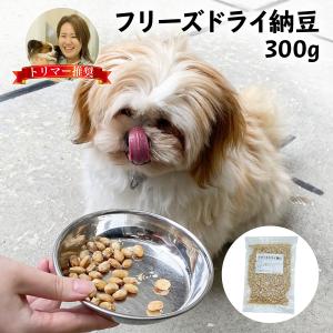 【特価販売　賞味期限2025年10月1日】フリーズドライ 納豆 犬 300g 犬用 日本製 ドッグフード 無添加 おやつ ペット フード 餌 エサ 国産大豆使用