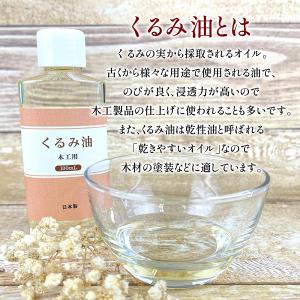 日本製 木工用 くるみ油 100ml DIY ...の詳細画像2