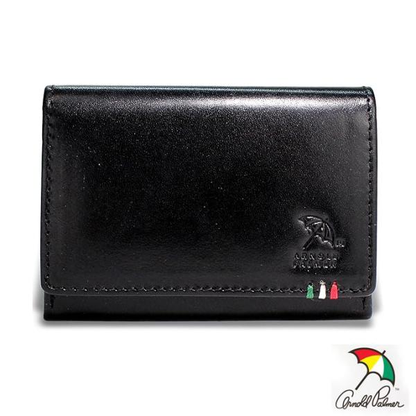 アーノルドパーマー ITALY6シリーズ 名刺入れ 4AP3310 BK 牛革 カードケース イタリ...