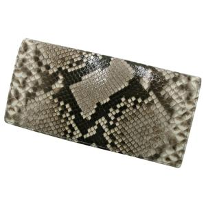 錦ヘビ 長財布 錦蛇革・内側牛革使用 日本製 メンズ レディース 縁起物