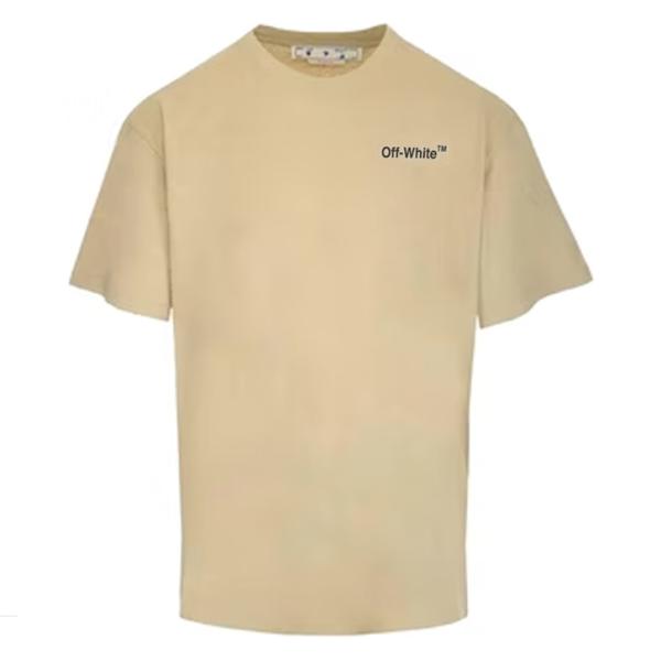 オフホワイト OFF-WHITE Tシャツ 半袖 丸首 CARAVAG ARROW SLIM S/S...