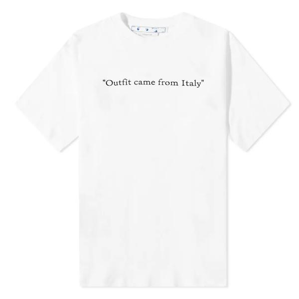オフホワイト OFF-WHITE Tシャツ 半袖 丸首 FROM ITALY SKATE S/S/ ...