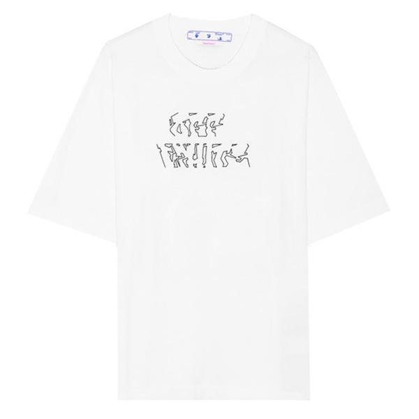 オフホワイト OFF-WHITE Tシャツ 半袖 丸首 NEEN ARROW SKATE S/S T...