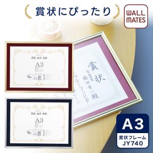 bnr34forza　額付きA3サイズ　2枚セット 額縁 【マット付き】賞状額:JY740 ダブルライン A3（窓サイズ
