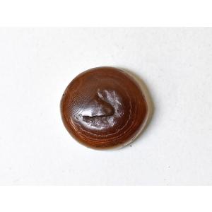 ●わくわく とんぼ玉★Ancient Luk Mik 1眼ルックミ 古代羊眼天珠 護符石4（Φ17.5mm）【2404】【送料無料】【CB21017-4】